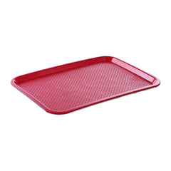 Tava servire fast food rosie din polipropilena 265x345 mm