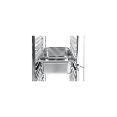 Carucior debarasare tavi, capacitate 15 tavi x GN 1/1(530x325mm), inox, 615x450x(H)1695 mm,