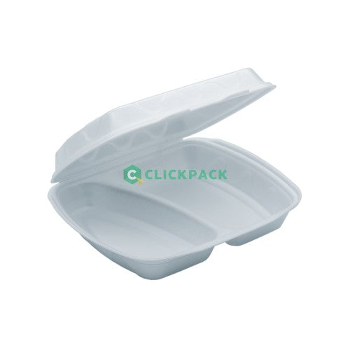 Set Caserola meniu alba 2 compartimente - CLICKPACK