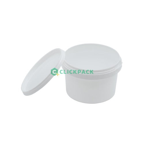 Set Bol plastic PP pentru supa 500ml + capac cu sigiliu - CLICKPACK