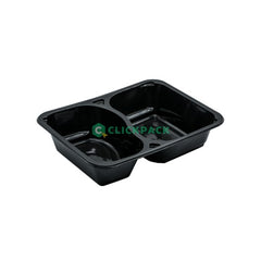 Set Caserola PP termosudabila 2 compartimente 22.7 x 17.8 x 4.5 neagra