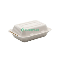 Set Meniu carton biodegradabil (trestie de zahar) 1 compartiment 1000cc - CLICKPACK