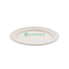 Set Farfurie carton biodegradabil (trestie de zahar) D17cm - CLICKPACK