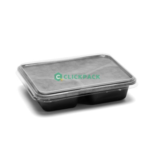 Set Caserola termica pentru mancare - 3 compartimente cu capac - CLICKPACK