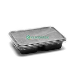 Set Caserola termica pentru mancare - 3 compartimente cu capac - CLICKPACK