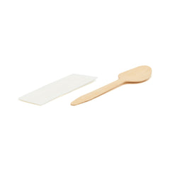 Lingura din lemn + servetel, ambalat in folie de plastic, 100 bucati pe set - CLICKPACK