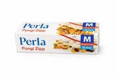pungi transparente cu inchidere tip zip, marimea M ( 17.5 x 21.5 cm ), marca perla, 15 bucati pe set