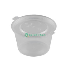 Set Sosiera rotunda PP cu capac atasat 70cc - CLICKPACK