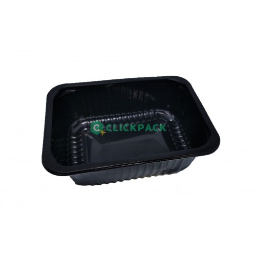 Set Caserola PP termosudabila 13.7 x 18.7x3.6 neagra - CLICKPACK