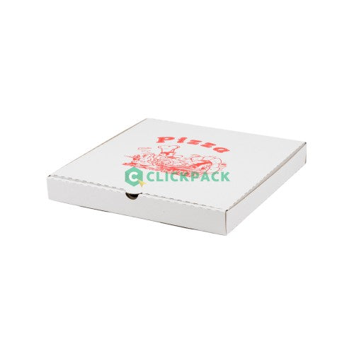 Set Cutie pizza alba cu imprimare generica 45cm - CLICKPACK