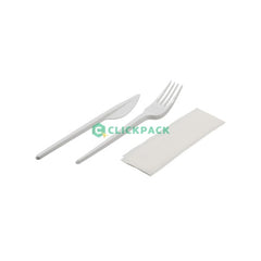 Set Set furculita+cutit reuse + servetel - CLICKPACK