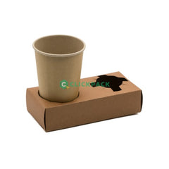 Set Suport din carton natur 2 pahare - CLICKPACK