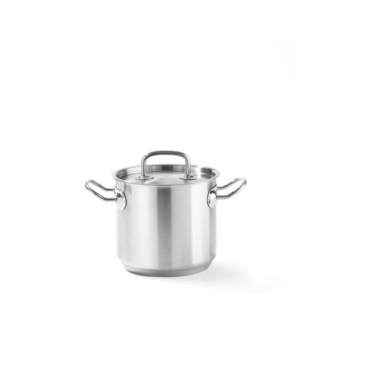 Oala cu capac, 9 Lit, 24 cm diametru x 20 cm inaltime, inox, Kitchen Line, potrivita si pentru uz profesional