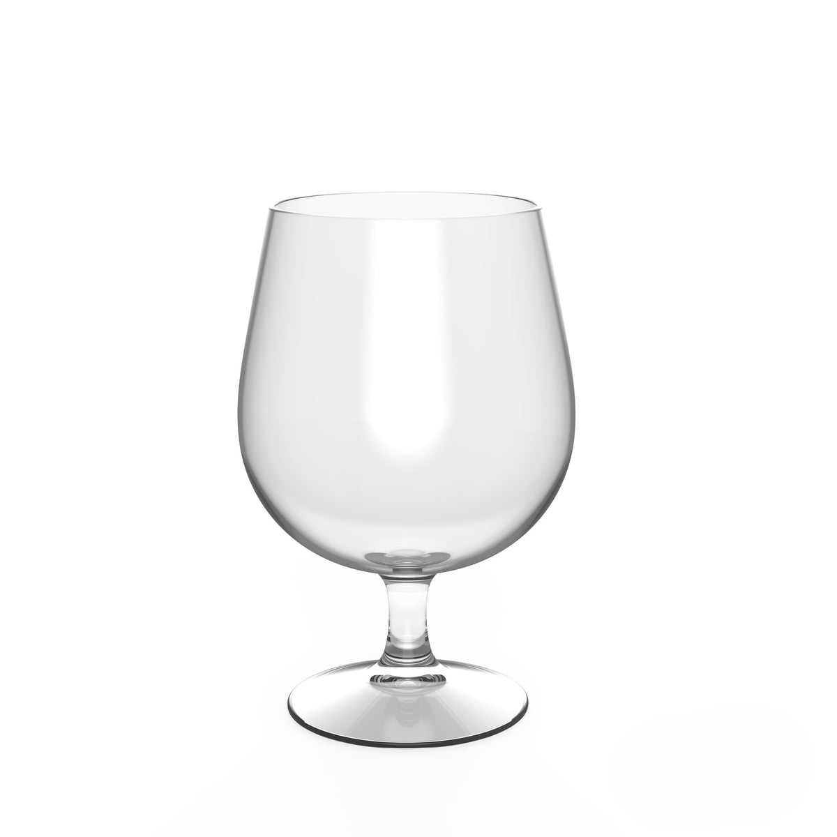 Pahar cu picior, cupa bombata, transparent, potrivit pentru cocktailuri si bere, 520ml - clickpack