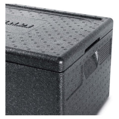 Cutie termoizolanta cu capac pentru transport, 53 lt, ideala pentru transport, spuma polipropilenica, interior 625x425x(H)200mm, exterior 685x485x(H)260 mm,