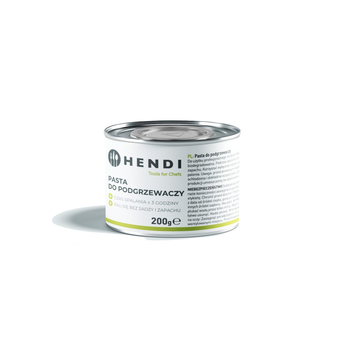 Combustibil pentru chafing dish, conserva de 200 gr.set de 48 buc. fabricat din alcool etilic bio - CLICKPACK