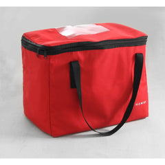 Geanta termoizolanta cu fermoar pentru 6 cutii de mancare, Rosu  450x290x(H)300 mm - CLICKPACK