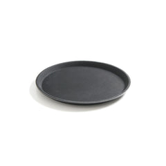 Tava servire rotunda, diam. 35 cm, poliester armat cu fibra de sticla, strat anti-alunecare, culoare neagra - CLICKPACK