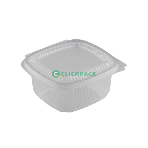 SET CASEROLA TRANSPARENTA  PP PATRATA 750CC CU CAPAC ATASAT - CLICKPACK
