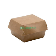 Set Cutie carton natur pentru hamburger - mica